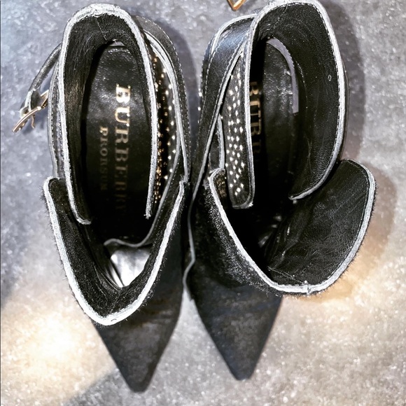 Black fur Burberry prorsum boots size 6.5 - Picture 8 of 10